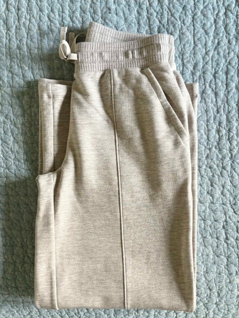 Haven Well Within Fleece Wide Leg Pants Gray Heather XS NWOT